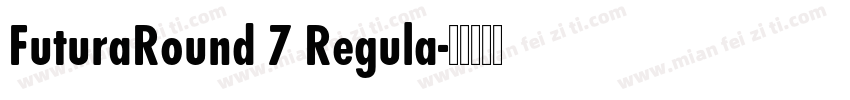 FuturaRound 7 Regula字体转换